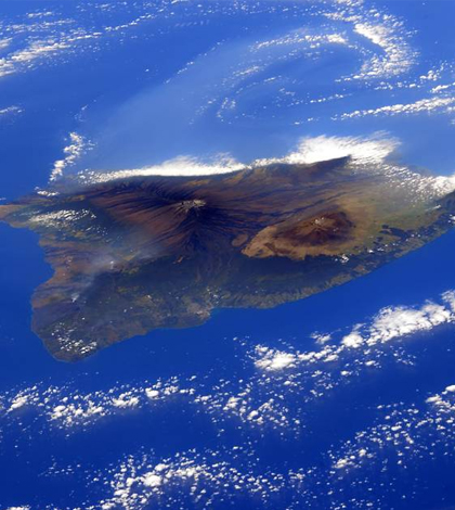 Hawaii's Kilauea volcano. (Credit: Samantha Cristoforetti / NASA / ESA)