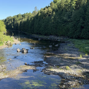Meduxnekeag River drought conditions along tribal lands.
