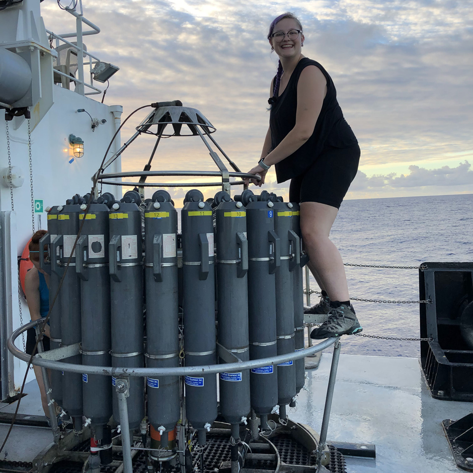 Ally during a cruise in the northern Pacific Ocean focused on deep sea coral reefs on the Northwestern Hawaiian Island and Emperor Seamount Chain.