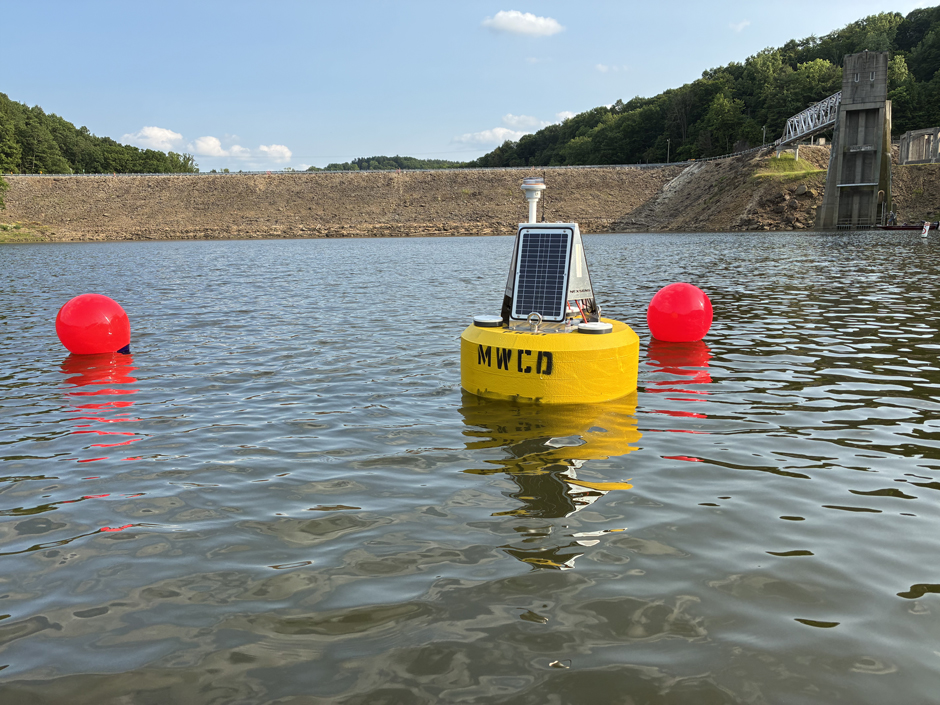 Data buoy PH-01 deployed on Pleasant Hill Lake.
