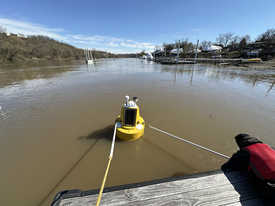The buoy measures basic water quality parameters to mirror manual measurements, as well as additional parameters which the team is interested to explore in more depth.