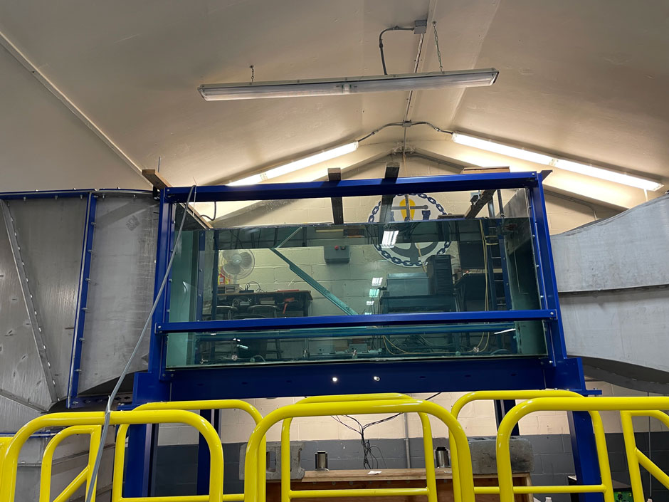 Based on the environmental measurements collected by the buoy, researchers will be able to replicate these for testing of systems in the Webb Institute’s flow channel.