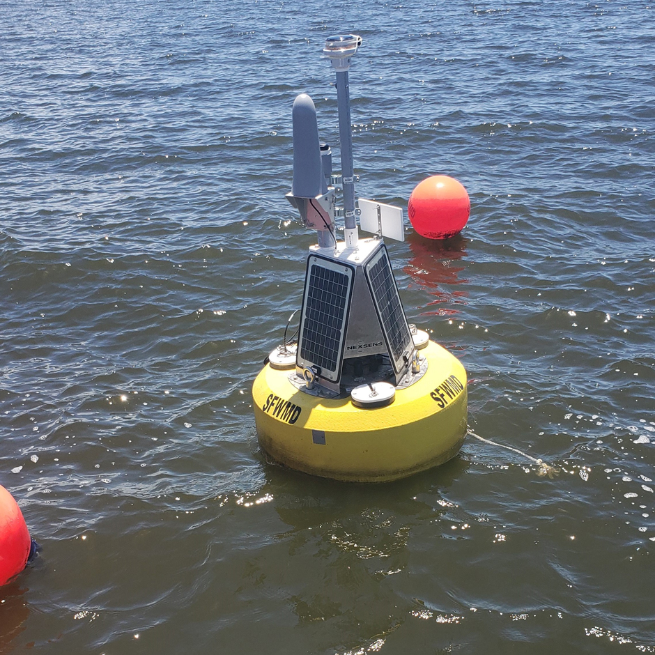 Two NexSens CB-450 buoys were first deployed on Okeechobee in 2020.