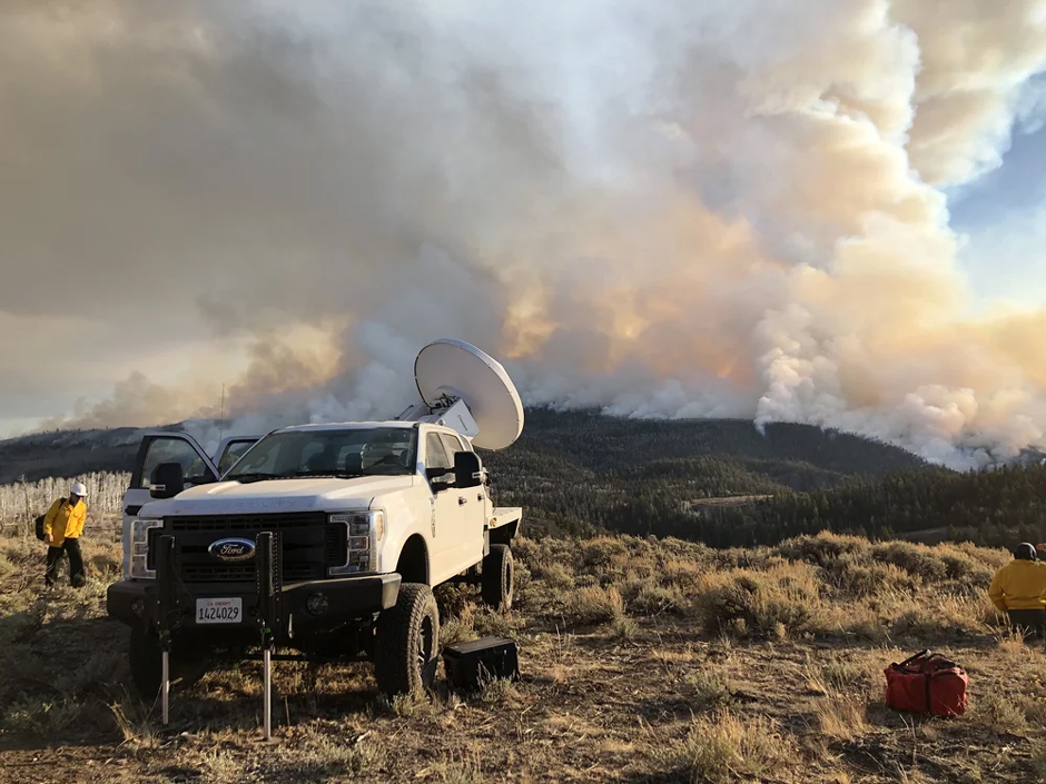 Ka-band Doppler radar scans a large prescribed fire in Fishlake National Forest, Utah, 2019.