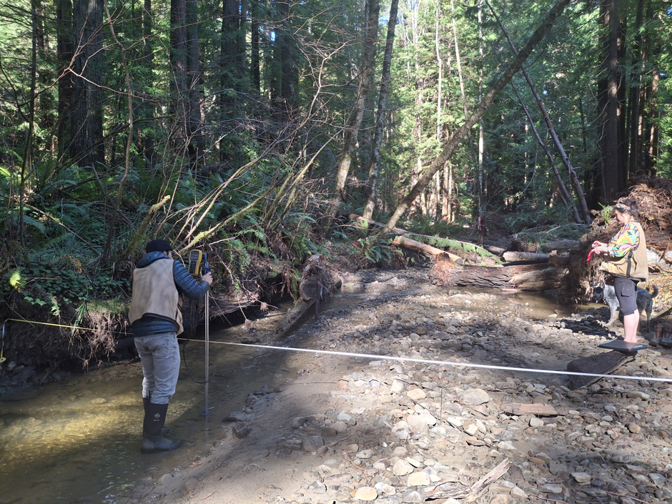 Discharge measurements by PWA Hydrologists inform adaptive management decision-making.