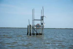 A water quality monitoring site in the Indian River Lagoon.